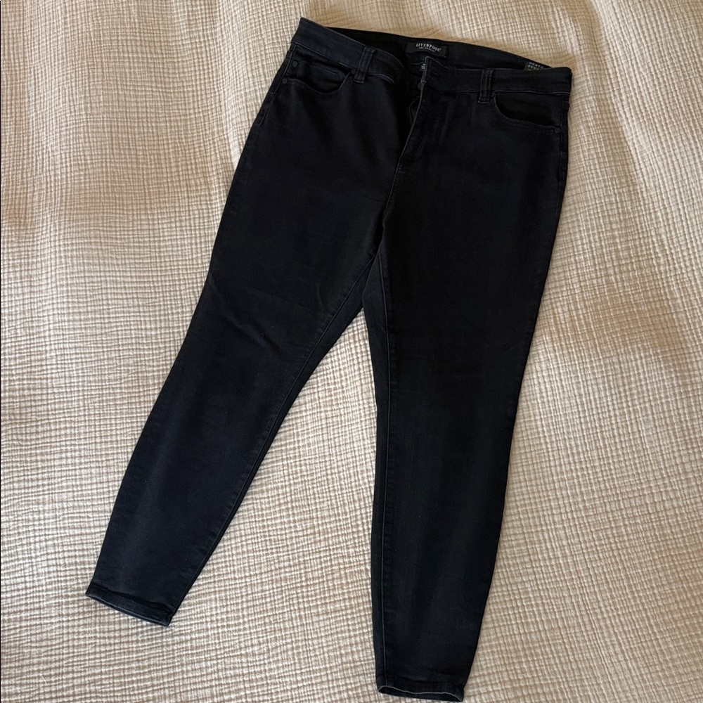 Liverpool Black Skinny Women's Jeans - High Rise